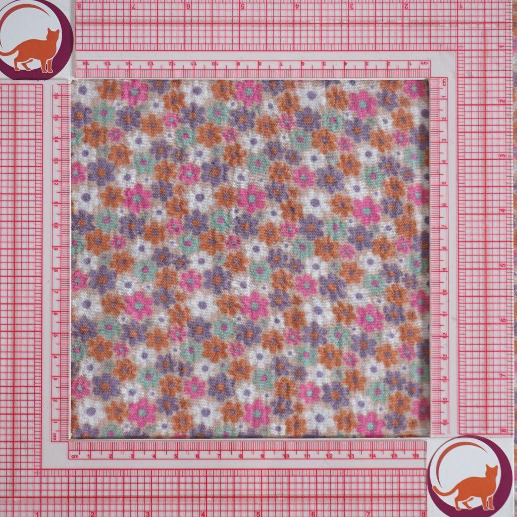 Musselin Double Gauze Blümchen allover bunt pastell